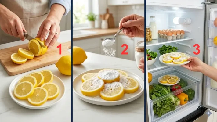 Khử mùi tủ lạnh bằng chanh